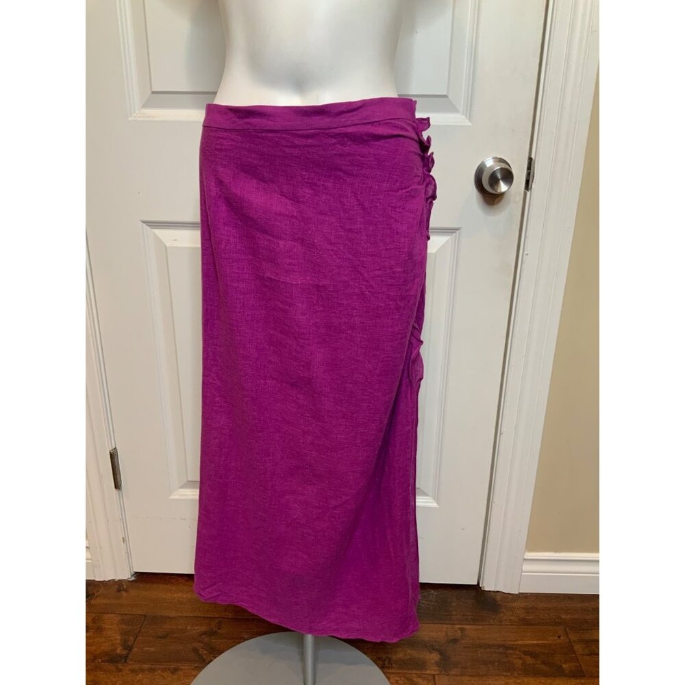 NiX Paula Hermanny Purple Magenta Solid Lily Skirt, Size M, NWT! $214